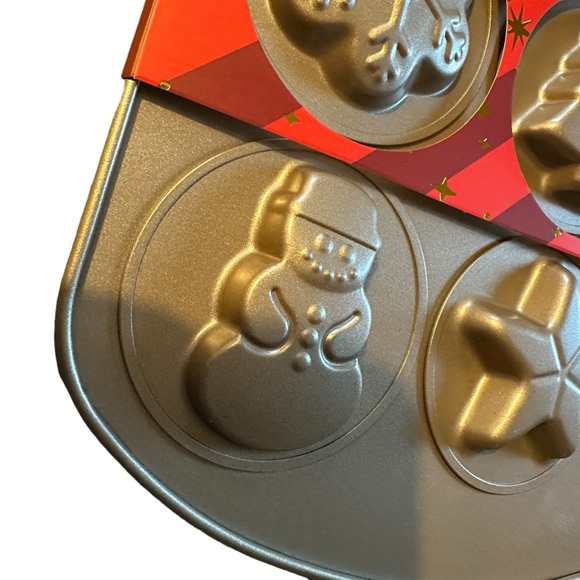 The Bakeshop by Masterclass Cookie Mold Sheet Pan Christmas Holidays NEW - Picture 4 of 7